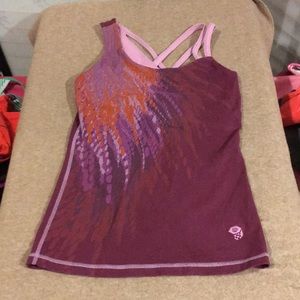 Pink sports bra tank by Mountain Hardware Size S